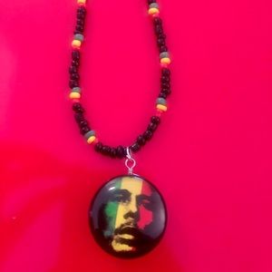 Bob Marley Rasta beaded Necklace